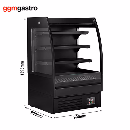 Multideck Display Case Open Chiller for Supermarket Air Cooling Display Beverage/Fruit/Milk