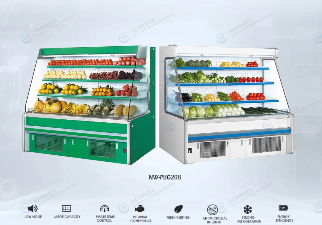 Remote Open Front Multideck Merchandiser for Drinks and Food