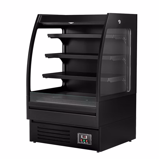 Multideck Display Case Open Chiller for Supermarket Air Cooling Display Beverage/Fruit/Milk