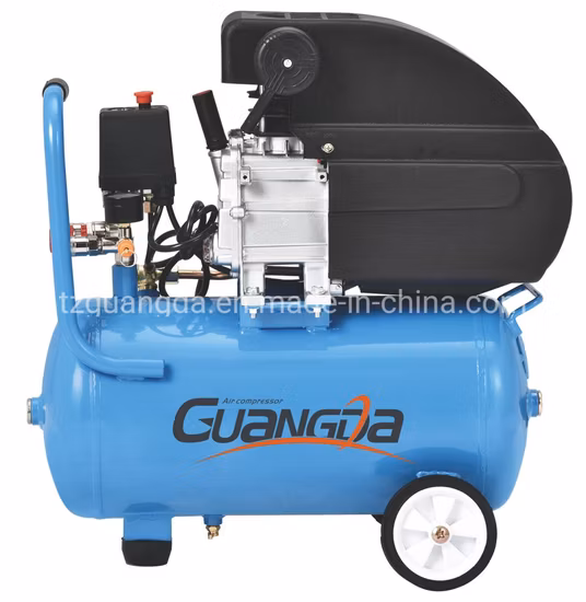 Compresseur d'air à entraînement direct de haute qualité en usine de la Chine 1,5HP 2HP 24L 25L